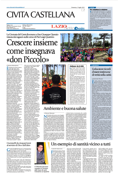 Avvenire - pagina diocesana del 09/07/2023